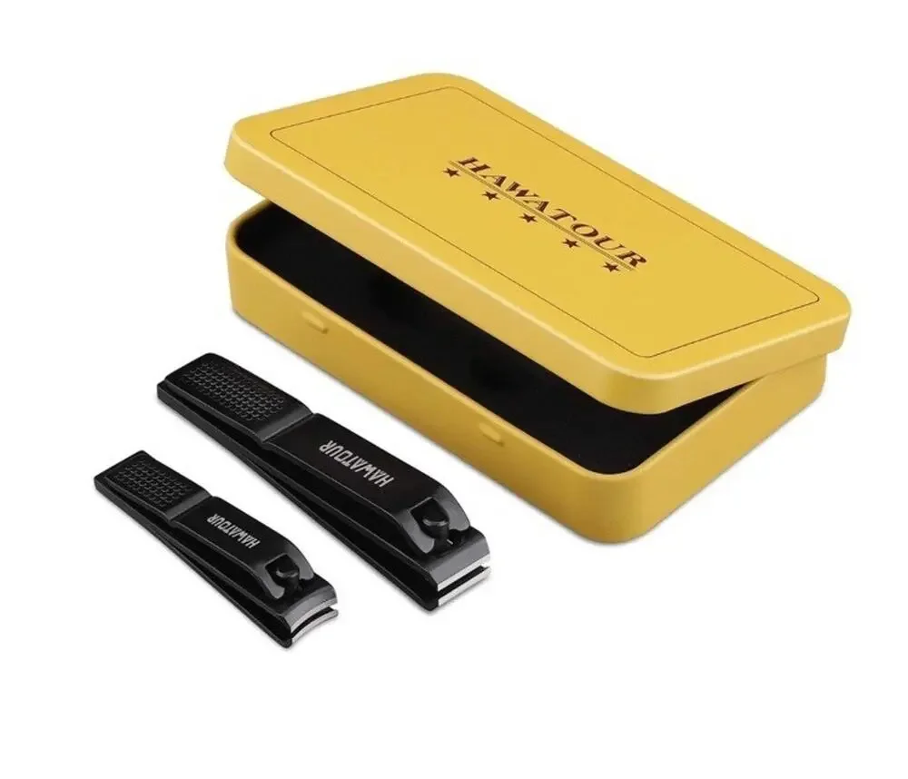 HAWATOUR Nail Clippers Set Ultra Sharp Sturdy Fingernail and Toenail Clipper